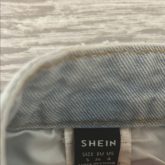 Distressed Denim Shorts - Picture 2 of 3